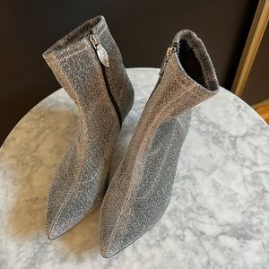 Rebecca Minkoff Silver Booties